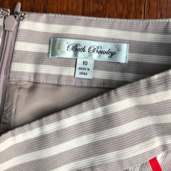 📙ANTHROPOLOGIE📙BETH BOWLEY STRIPED PANEL SKIRT📙 - Picture 6 of 7